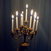 샹들리에 초 생일양초 chandelier candle, 04_라이트블루