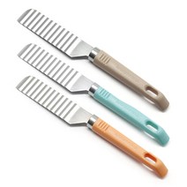 스텐 웨이브칼 물결칼 묵칼 모양칼 (색상 랜덤발송), 1개