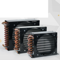 수냉식 동관 팬 쿨러 라디에이터 농업 여름 냉동기, 3/8HP  (단일 콘덴서)