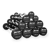 포스CPU 12각 고정식 바벨 10kg 15kg 20kg 25kg 30kg 일자바/컬바, 15kg 컬바