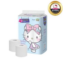 4겹 천연펄프 헬로키티 핑크리본 양면데코 화장지 30롤, [IT2-0131]헬로키티핑크리본1팩(30롤), 상세설명 참조