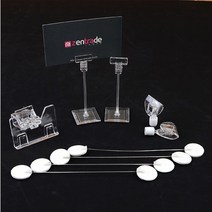 다목적 쇼클립 네임텍클립 매장 진열대 카페 빵이름표 베이커리 가격표 네임택 스탠드 사진꽂이 홀더, 제품선택, 2P 미니클립