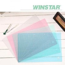 아트박스/에이치플러스몰 윈스타 PVC 반투명 620X450 A2 데스크 커팅 W6E9E37, 색상랜덤