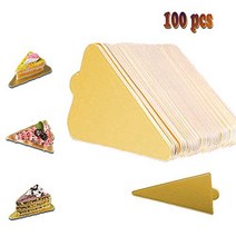 100PCS Gold Cakeboard Triangle Disposable Cake Circle Base Paper Board Cupcake Base Cake Pastry De, 1