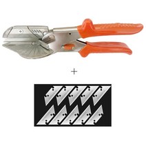 파이프 컷팅기 절단기 커터 각도 전단 45-135도 각도 연귀 사이딩 와이어 덕트 배관 도구 손 전단 다기능 pvc pe 플라스틱 호스, 노란색