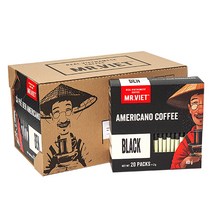 MR.VIET 블랙 원두커피믹스, 40g, 6개, 1개입