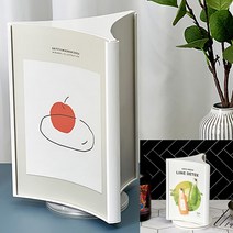 조립식 회전형 3면 꽂이 화이트 A6 A4아크릴게시판 아크릴포켓