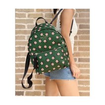 785579 케이트스페이드 Chelsea Little Better 나일론 백팩 Bico 그린 멀티 Daisy Flowers