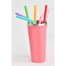 알록 영구 무독성 친환경 스트로우 빨대 25cm 모던한 유럽식 PLA