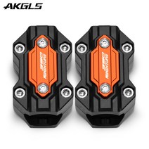 전동 킥보드 악세사리 부품 나사 부품 브레이크 ktm 390 모험 390 모험 390 adv 2018-2022 오토바이 엔진 범프 보호 범퍼 트림 보호 블록 액세서리, 두 개의 오렌지
