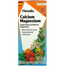Gaia Herbs Floradix Calcium Magnesium 8.5 fl oz (250 ml), 8.5 액상 온스