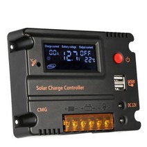 태양광 컨트롤러 충전기 태양전지 간편 50A 60A 80A 100A 태양열 충전 태양, 없음