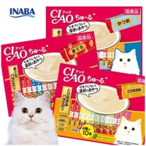 챠오츄르 고양이간식 대용량 80P 구성, 참치조갯살믹스 SC129x4봉