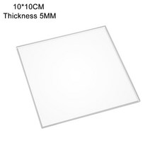 투명 아크릴 시트 반투명 보드 폴리 메틸 메타 크릴 레이트 두께 1mm-9mm 크기 10x20cm, [01] 10x10cm, [05] 5mm