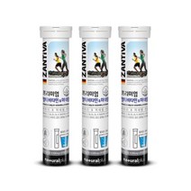 잔티바 독일 발포형 멀티비타민앤 미네랄20정x3통 건강식품 영양제 보충제 항산화 아연 비오틴 엽산 현대인 직장인, 3통, 20정