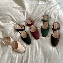 로즈블로썸 멜팅브라운 여성 데일리 스웨이드 뮬 슬리퍼 1.5cm (8961296)