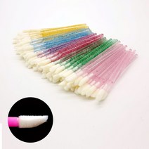 뷰티체인지 일회용 미니 슬라이스 면봉 립브러쉬, 1봉, 슬라이스면봉(50개입)