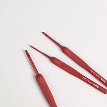 튤립 에티모 레드 쿠션그립 코바늘 TED-030e 리네아, 모사용 3/0호