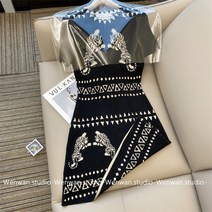 여성니트원피스 독특한 패션 홍콩수입원피스 언발란스 고급원단