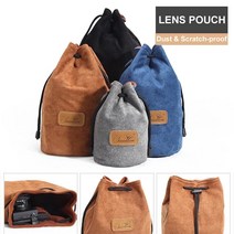 레트로 벨벳 양털 Drawstring SLR 카메라 가방 렌즈 파우치 삼성 NX NX1 NX5 NX20 NX30 NX100 NX200 NX210 NX300 NX300M NX500, [10] Camera Bag Blue L