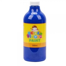 핑거페인트 키즈맘아트 키즈 1000ml 낱색 물감 물감놀이 유아물감, 초록
