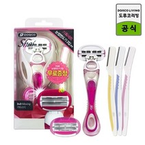 도루코 샤이 스위티 여성면도기 기획세트(면도기+면도날 총2입+눈썹칼3입), 샤이 스위티 바디면도기세트