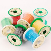 테프론 랩핑와이어 100m 단선 배선와이어 랩핑 와이어, 테프론 랩핑와이어 0.4 100m
