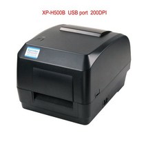 XPRINTER 송장 프린터 택배 라벨기 라벨 출력기 프린터기 열전사 실버 코팅지 세척 태그 행 태그 인증서 의류 보석 가격 스티커, h500b USB 200dpi, 나는 플러그