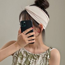 키메라제이 말랑 골지 와이드 반다나 터번 헤어밴드 5color