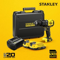 [스탠리] 20V MAX 햄머드릴 드라이버 풀세트(배터리2개) SBD715D2K, 단일속성