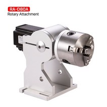마킹기 레이저 이동식 3개의 척 회전 작업대 장치 직경 69/80mm 고정 그리퍼 Co2 및 섬유 마킹 기계 추가, 04 RA-D80A