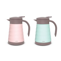 EJIRY/에지리 소마 테이블팟 보온주전자 600ml/보온주전자/보냉주전자/스텐주전자, 스노우핑크