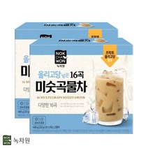 녹차원 올리고당넣은 16곡 미숫곡물차 400g 20T x2개 총800g 40T, 20g, 20개입, 2개