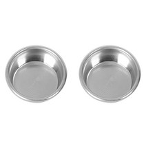 Breville Sage 870/875/878/880 54mm 반자동 커피 머신 바닥리스 핸들 필터 용 2Pack 54mm 필터 바구니, 하나, 보여진 바와 같이