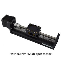 리니어모터 가이드모터 CNC 3D 프린터 미니어처 선형 가이드 키트 T8 사다리꼴 스크류 피치 2mm8mm 슬라이, 01 T8_06 8mm Pitch--100MM