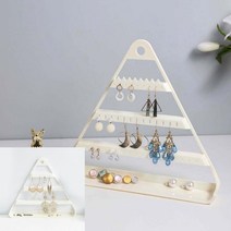 디앤씨공작소 3단 귀걸이 거치대 정리대 꽂이 아이보리 귀걸이보관함 피어싱거치대 쥬얼리트레이