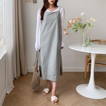 [] 여자 여름 고급스러운 나들이룩 여행 호피 브이넥 롱원피스