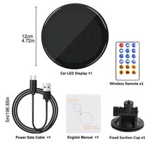 초강력 자동차 led 램프 전조등 후미등 라이트 자동차 LED 디스플레이 픽셀 아트 광고 이동 스크롤링 풀, 한개옵션1, 01 With Remote