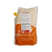 태원 화이트스파게티소스 2kg 업소용소스 까르보소스 크림파스타, 1팩