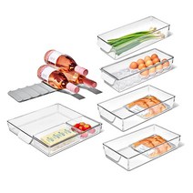 OXO Good Grips 냉장고 에그 홀더 탈착식 트레이와 뚜껑 포함112117, 8pc Storage Organization Set