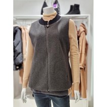 이랜드 [올리비아로렌]올리비아로렌 니트 배색 라운드 집업조끼 VOCQVXW9241_쇼핑점_ 쇼핑점