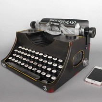 수동레트로타자기 인테리어 아날로그 타자기 소품, 레트로 타자기 441 브라운