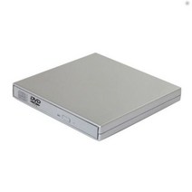 USB 3.0 외부 광학 드라이브 DVD/CD ROM 버너 라이터 플레이어 노트북 CD 레코더 (USB 전원 케이블 포함), Silver