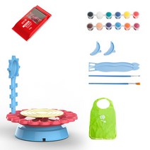 도자기 둘레 집에서 만들기 키트 어린이 장난감 체험, B스타일노란 진흙 2팩