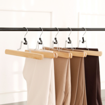 홈앤하우스 원목 바지걸이 10P, 단품 단품
