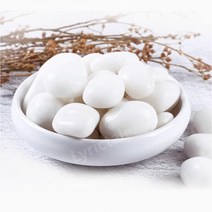 백자갈 어항꾸미기 전원주택 흑자갈 송이석 흰자갈, 2-3cm