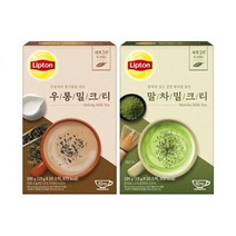 유니레버 립톤 우롱차 말차 밀크티 19g x 10개입, 말차 밀크티 1곽／19g x 10개입