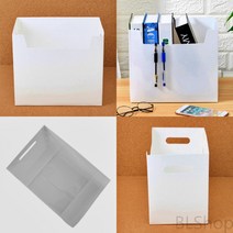 DIY 플라스틱 데스크 정리함 화이트 단단한박스 공간박스DIY