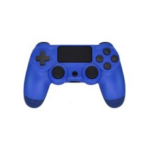 조이패드 게임패드 가정용 무선 게임 패드 ps4 컨트롤러 ps3 콘솔 용 6 축 자이로 스코프 무선 조이스틱이있는 이중 진동 블루투스 컨트롤러, 푸른, 없음