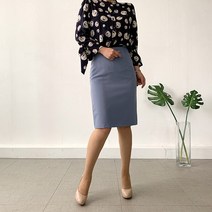 네모 테라 베이직 데일리 H라인 하프 스커트